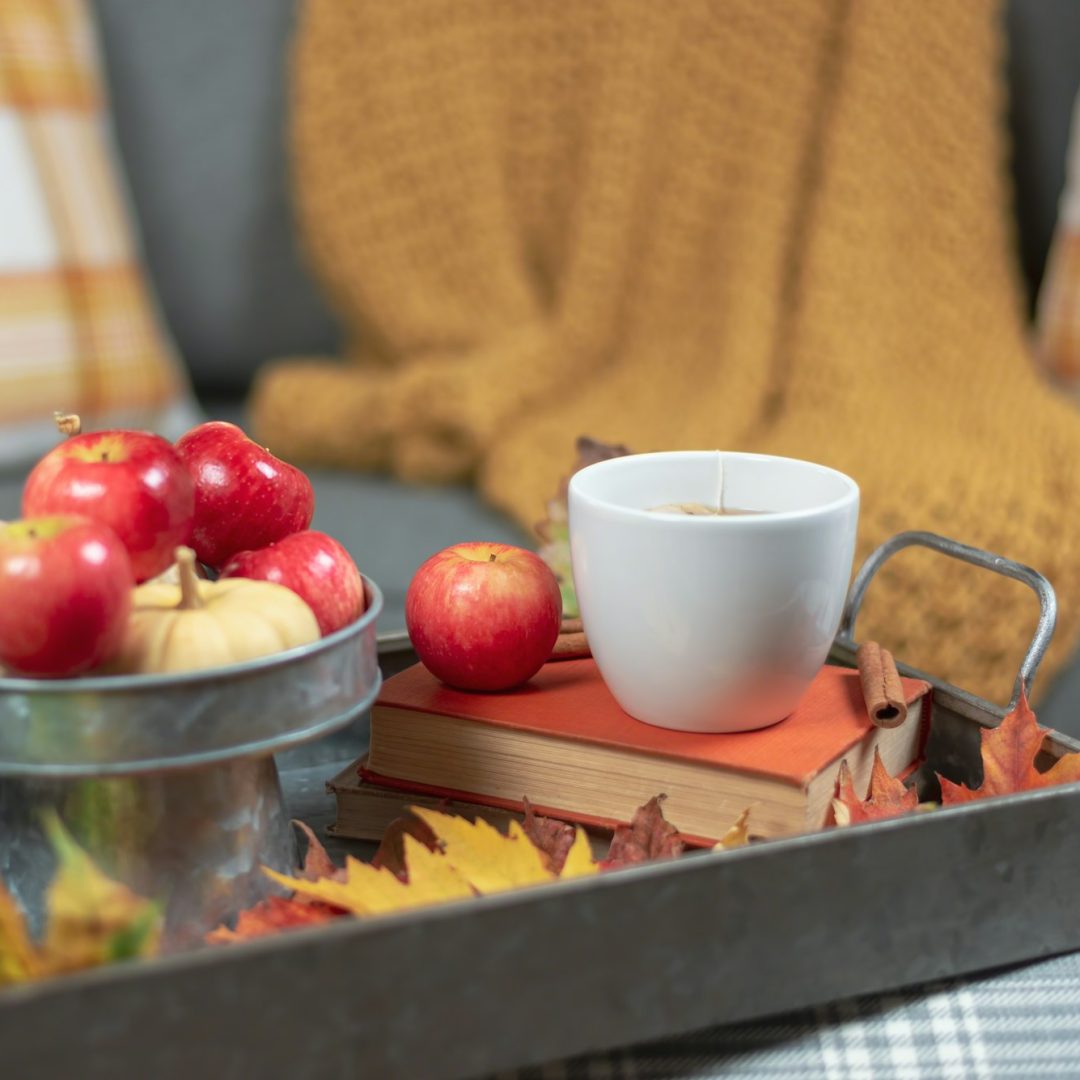 Home interior with fall decor